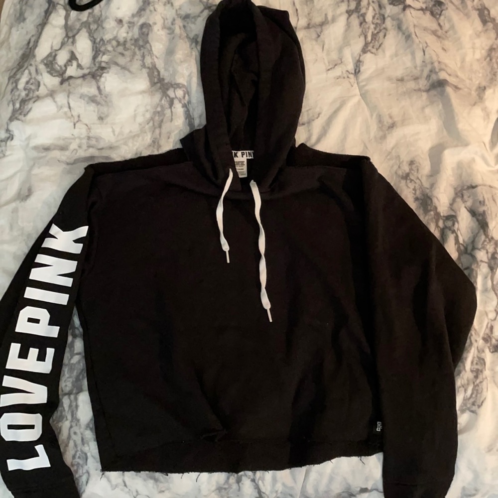 Victoria Secret Pink Cropped Hoodie
